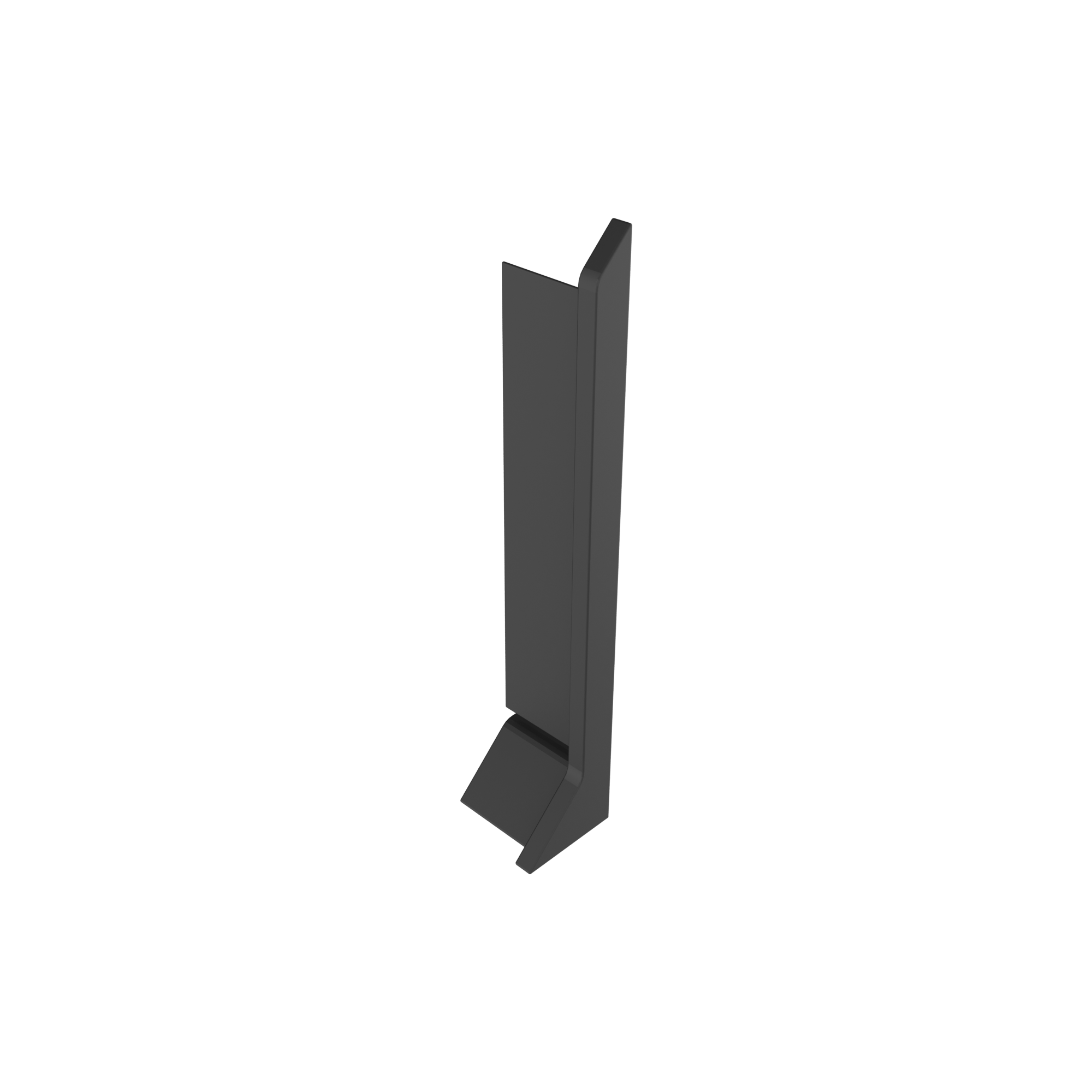 Overhead mounted aluminium plinth P60 Black — Photo 3