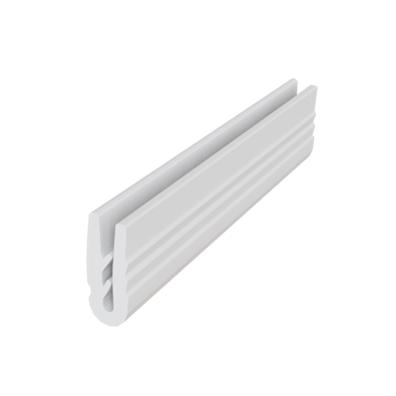 Concealed mounting curtain rods, universal, aluminum, single row White — Photo 12