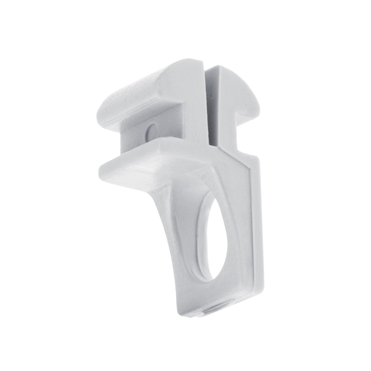 All-purpose hooks for curtain rods White