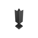 Фурнітура для плінтуса накладного алюмінієвого P1240 Чорна — Фото 9