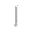 Фурнітура для плінтуса накладного алюмінієвого P80 Біла — Фото 7