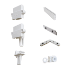 Accessories for single row curtain rod mini White