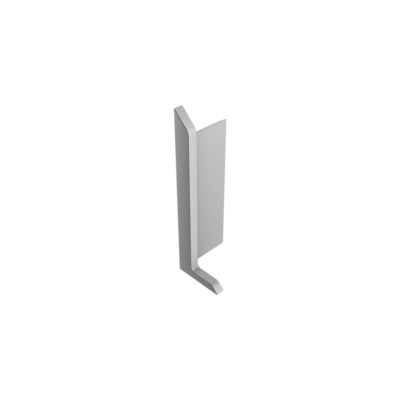 Фурнітура для плінтуса накладного алюмінієвого P1240 Сіра ― Фото 4