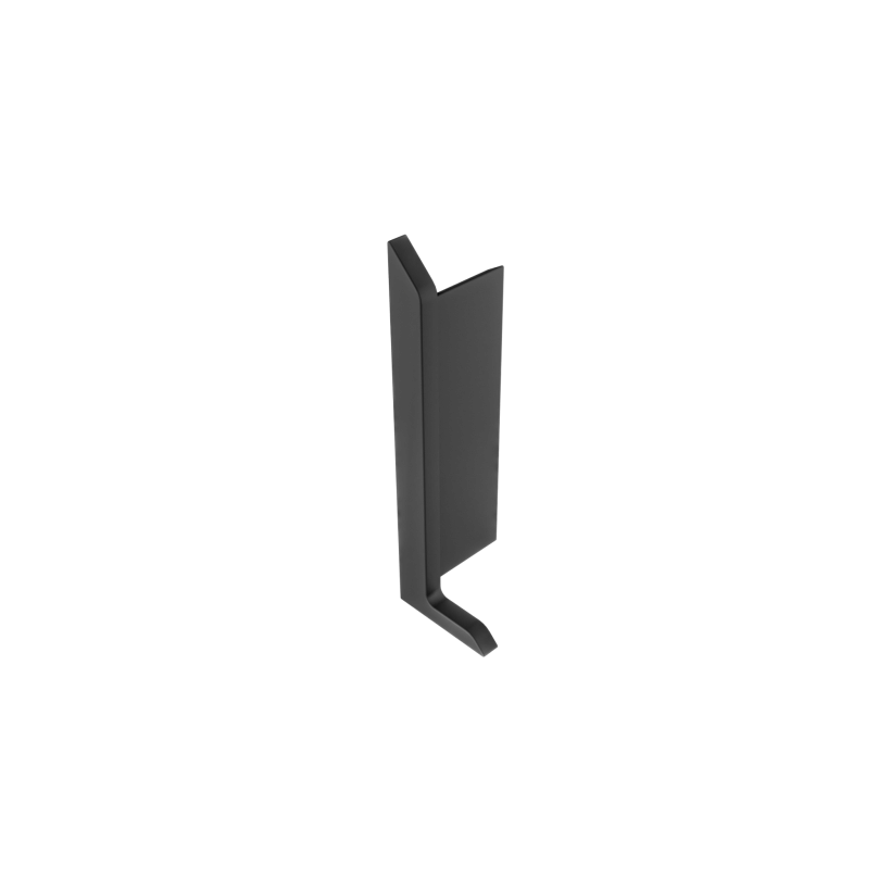Фурнітура для плінтуса накладного алюмінієвого P1240 Чорна ― Фото 4
