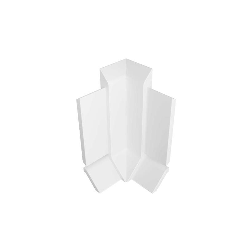 Фурнітура для плінтуса накладного алюмінієвого P40 Біла ― Фото 6