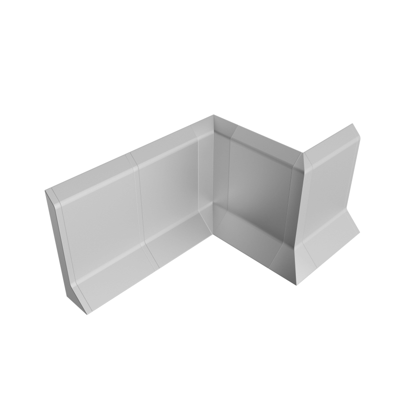Fittings for overhead mounted aluminum plinth P40 Gray ― Photo 2