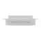 End caps for single row curtain rod White