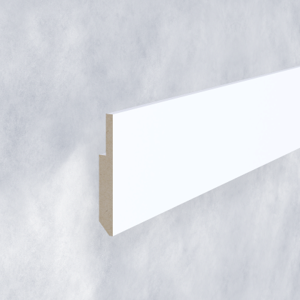 Decorative MDF tab 8х58 mm with LED strip Primed ― Photo 1