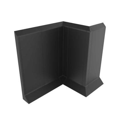Overhead mounted aluminium plinth P80 Black ― Photo 2