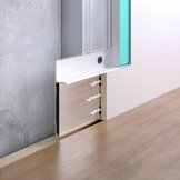 Concealed mounted aluminum plinth M958 no cover