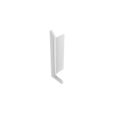Фурнітура для плінтуса накладного алюмінієвого P1240 Біла — Фото 3