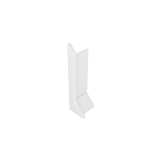 Фурнітура для плінтуса накладного алюмінієвого P40 Біла — Фото 3