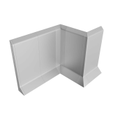 Fittings for overhead mounted aluminum plinth P60 Gray — Photo 1